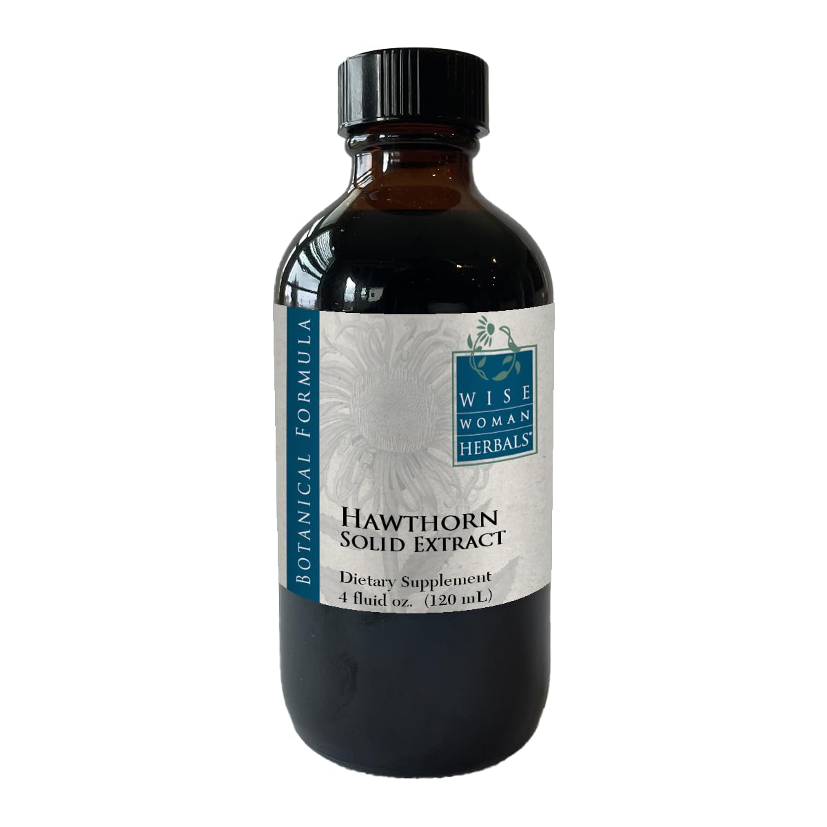 Hawthorn Berry Solid Extract 4:1 (Alcohol-Free) - Cardiovascular Support - 4 fl oz | Wise Woman Herbals