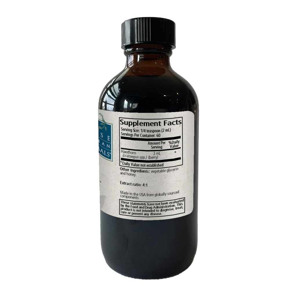 Hawthorn Berry Solid Extract 4:1 (Alcohol-Free) - Cardiovascular Support - 4 fl oz | Wise Woman Herbals