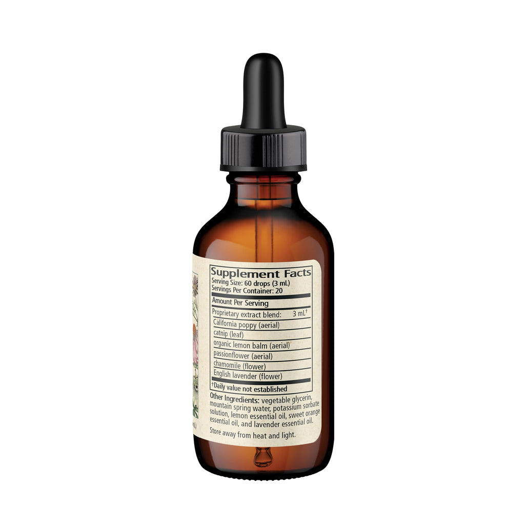 Wise Woman Herbals Herbal Zen – Alcohol-Free Mood Support Glycerite, 2 oz