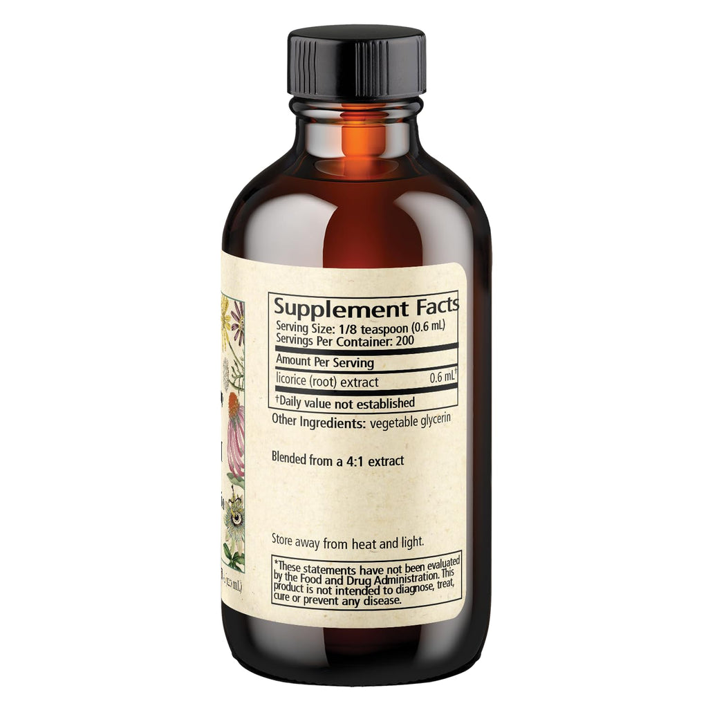 Wise Woman Licorice Botanical Syrup 4:1 - Alcohol-Free, Digestive & Immune Support (4 oz)