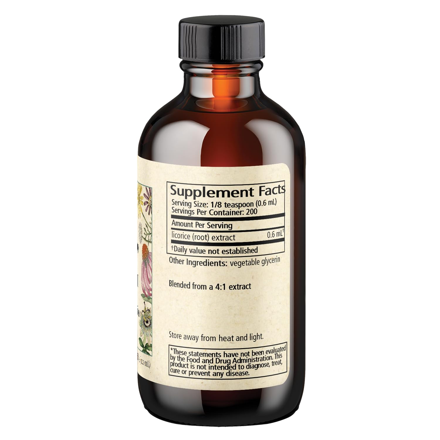 Wise Woman Licorice Botanical Syrup 4:1 - Alcohol-Free, Digestive & Immune Support (4 oz)