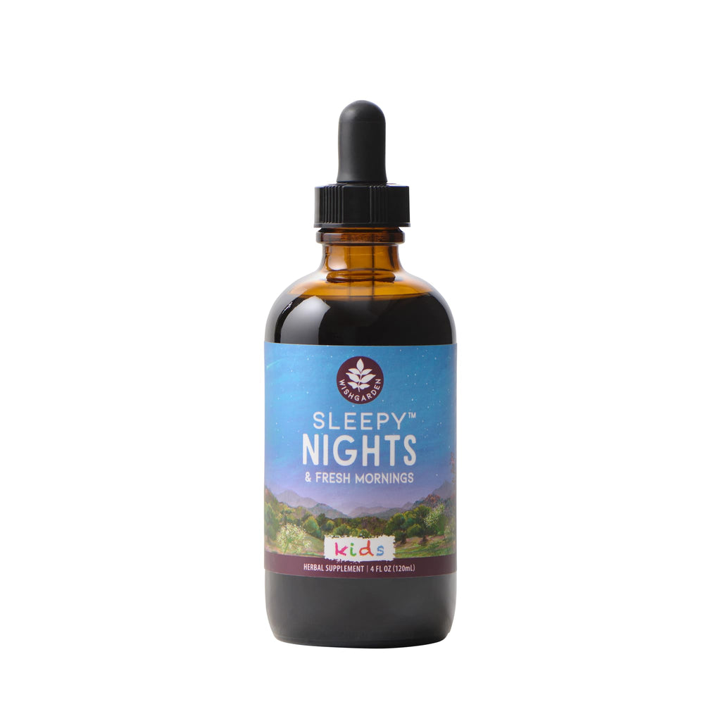 WishGarden Sleepy Nights for Kids – All-Natural Herbal Sleep Tincture (No Melatonin), 4oz
