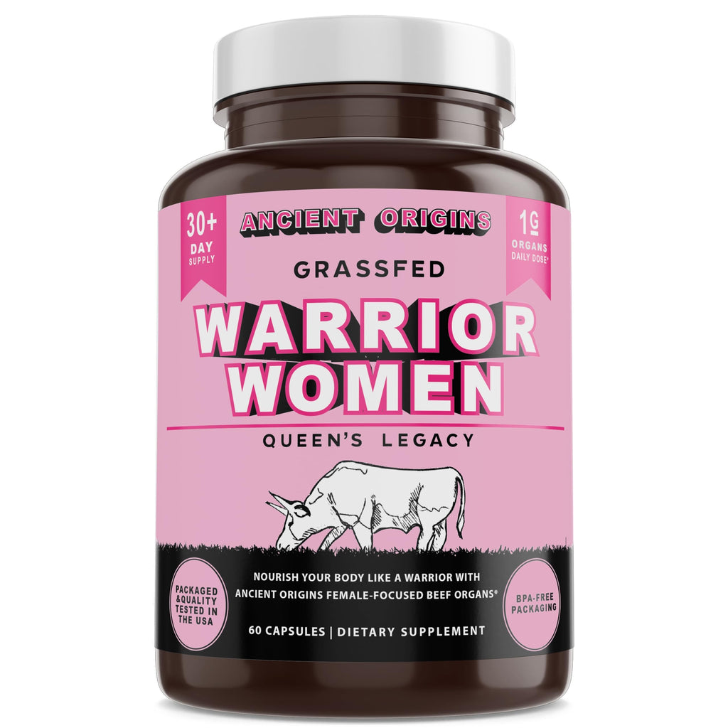 Ancient Origins Female-Optimized Beef Organ Superfood (60 x 500 mg) – Grass-Fed, Pasture-Raised