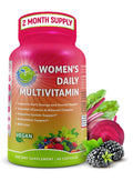 Women's Daily Multivitamin with Iron - Vegan Methylated Multivitamin for Women