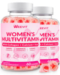 Womens Multivitamin Gummy – Collagen, Iron, Omega-3, Calcium | Sugar Free Daily Vitamins for Skin & Hair
