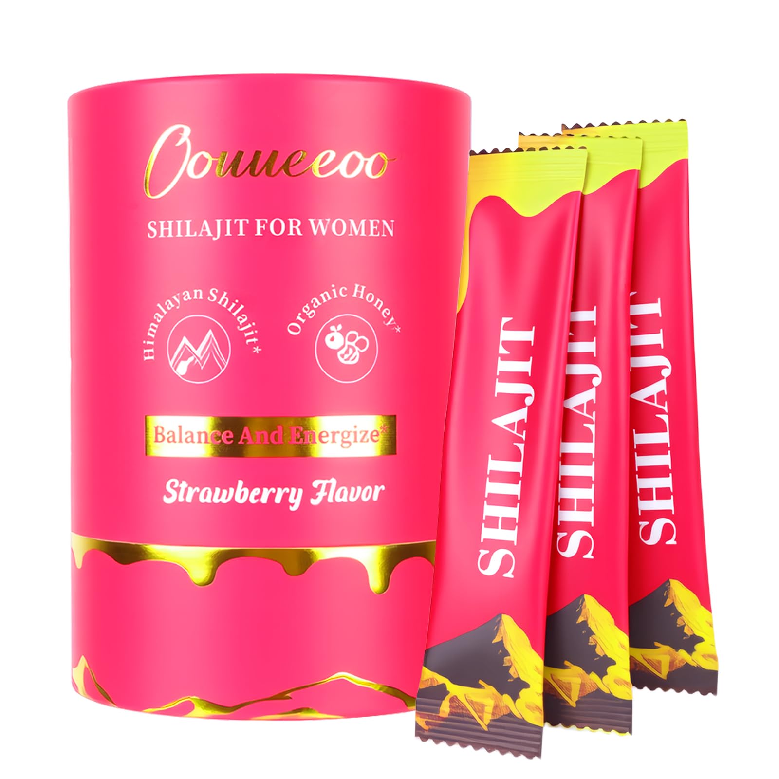 Women’s Shilajit Honey Sticks with Shatavari & Saffron – Hormonal Balance, Energy Boost, Immune Support | Pure Himalayan Shilajit