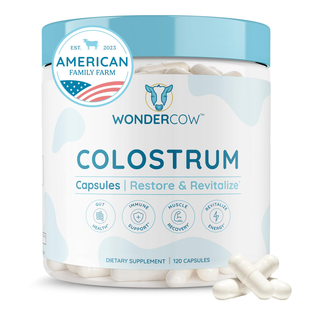 WONDERCOW Colostrum Capsules — Gut Health & Immunity (30 Servings)