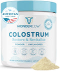 WONDERCOW Colostrum Powder – Gut Health, Immune Support, Muscle Recovery | Unflavored, 60 Servings