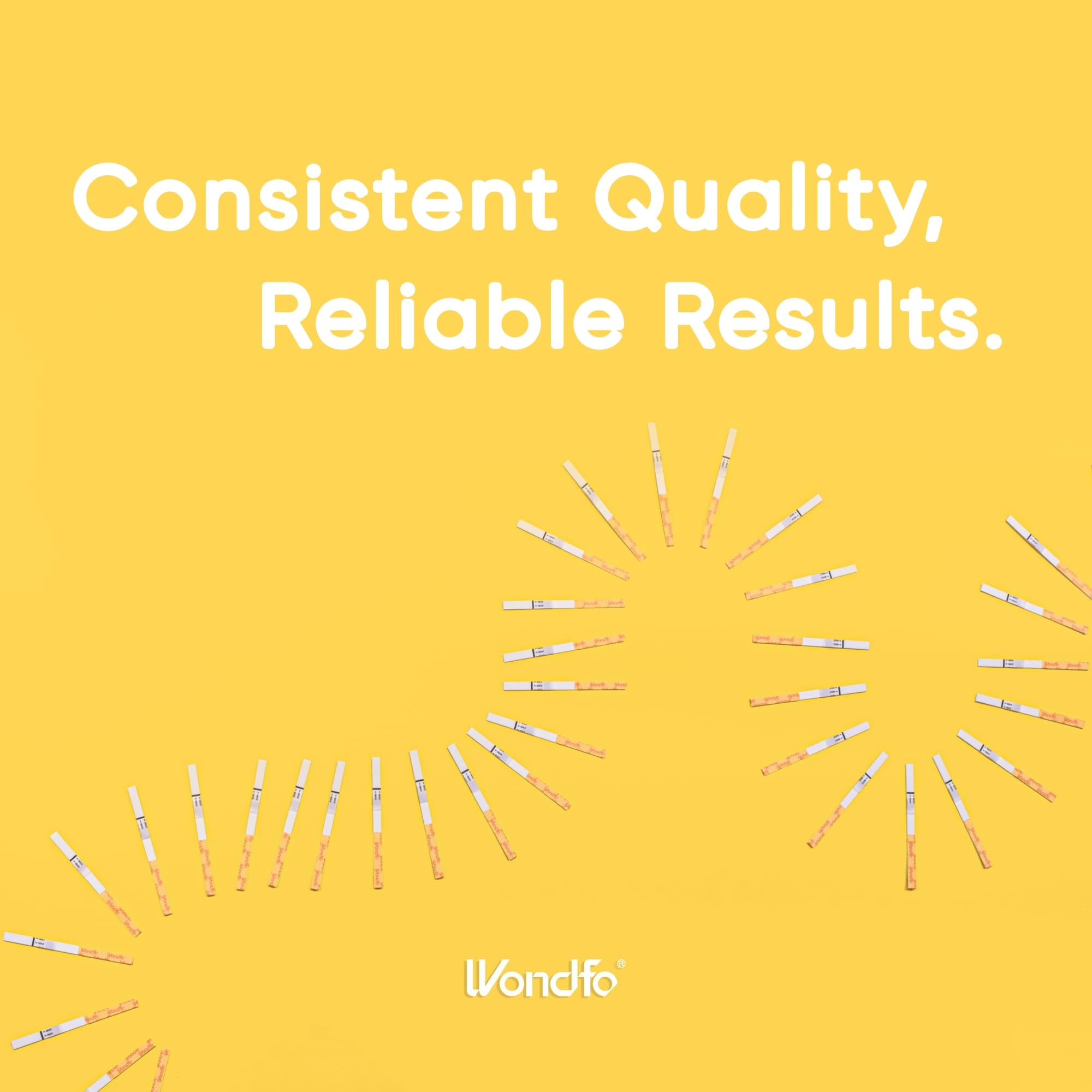 Wondfo 3.5mm Early Result Pregnancy Test Strips – 10 mIU/mL Sensitivity, 6 Days Sooner, 3–5 Minute Results – 10 Pack
