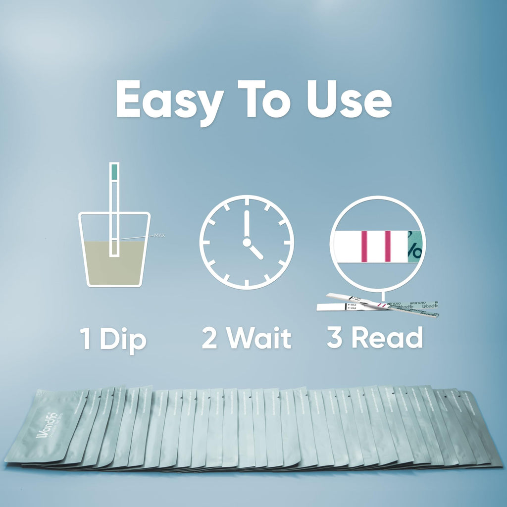 Wondfo Ovulation Test Strips - 25 Count | Fertility Tracking & LH Surge