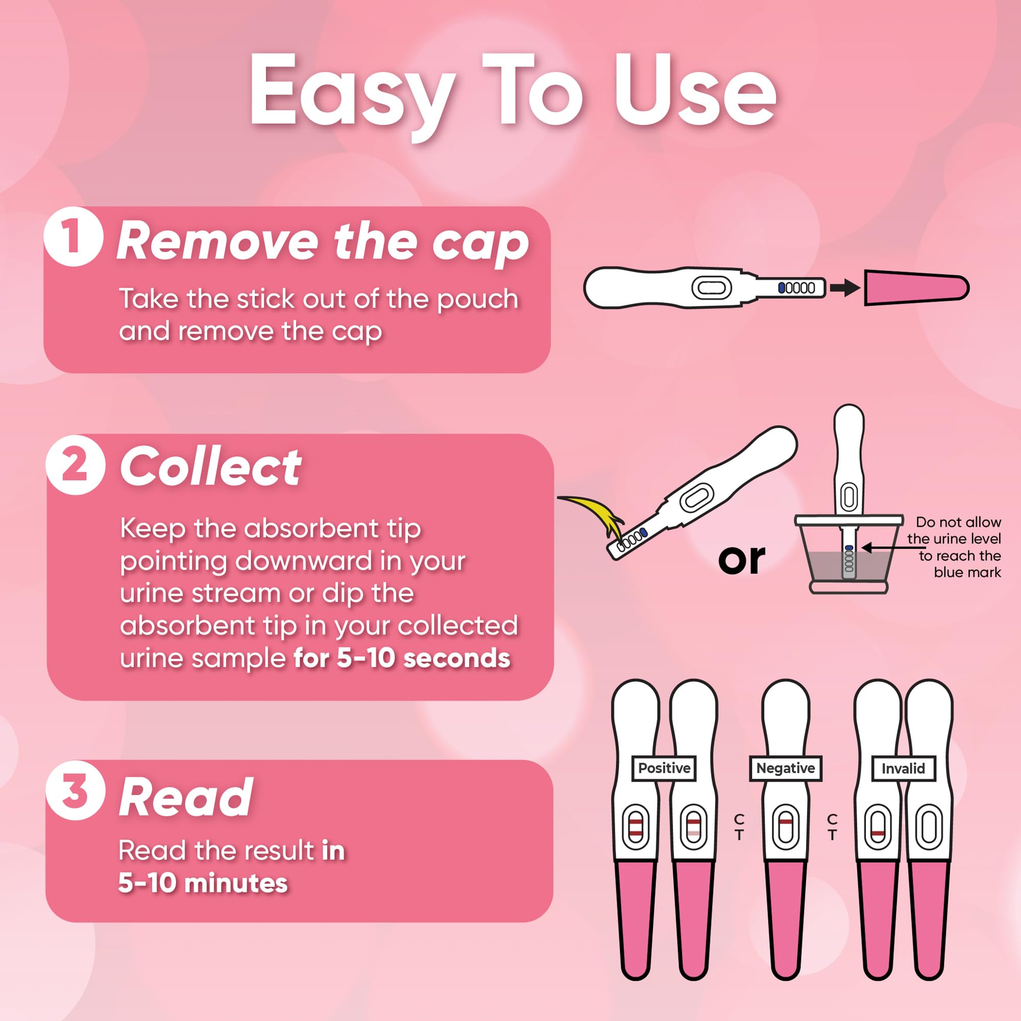 Wondfo Early Result Pregnancy Test Sticks - 6 Days Before Missed Period (15 Pack)