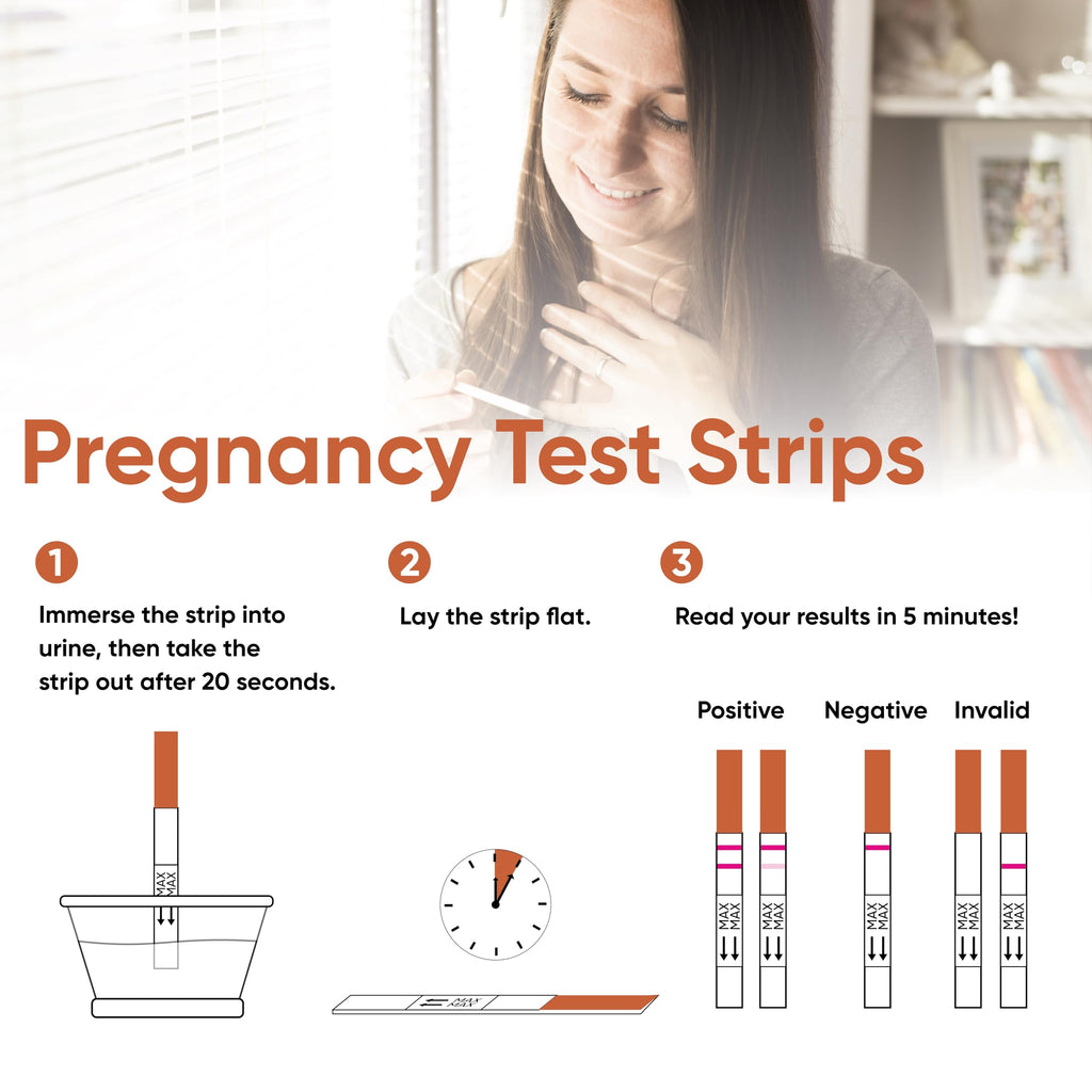 Wondfo Pregnancy Test Strips - 20 Count | Highly Sensitive HCG Home Test Kit
