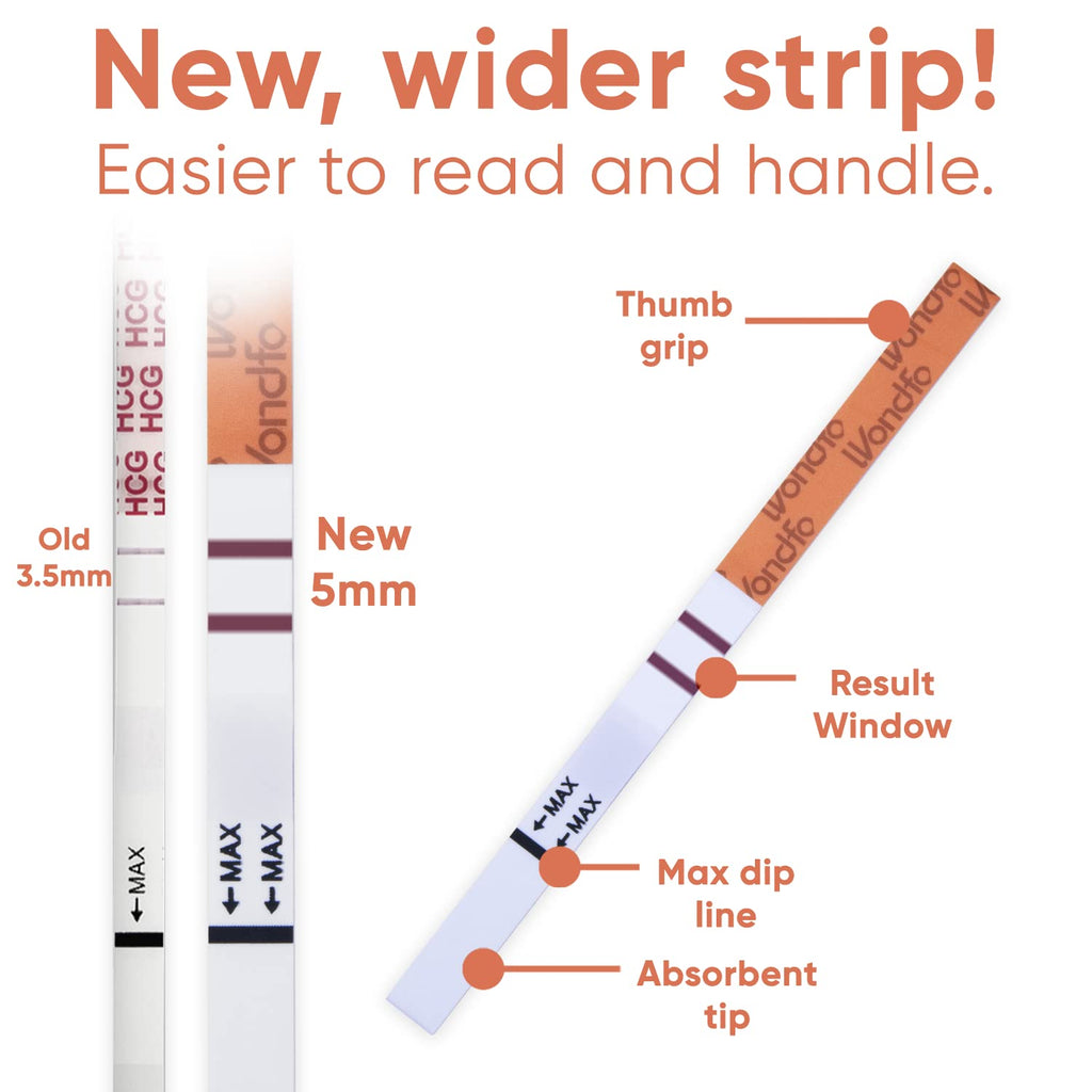 Wondfo Pregnancy Test Strips - 20 Count | Highly Sensitive HCG Home Test Kit