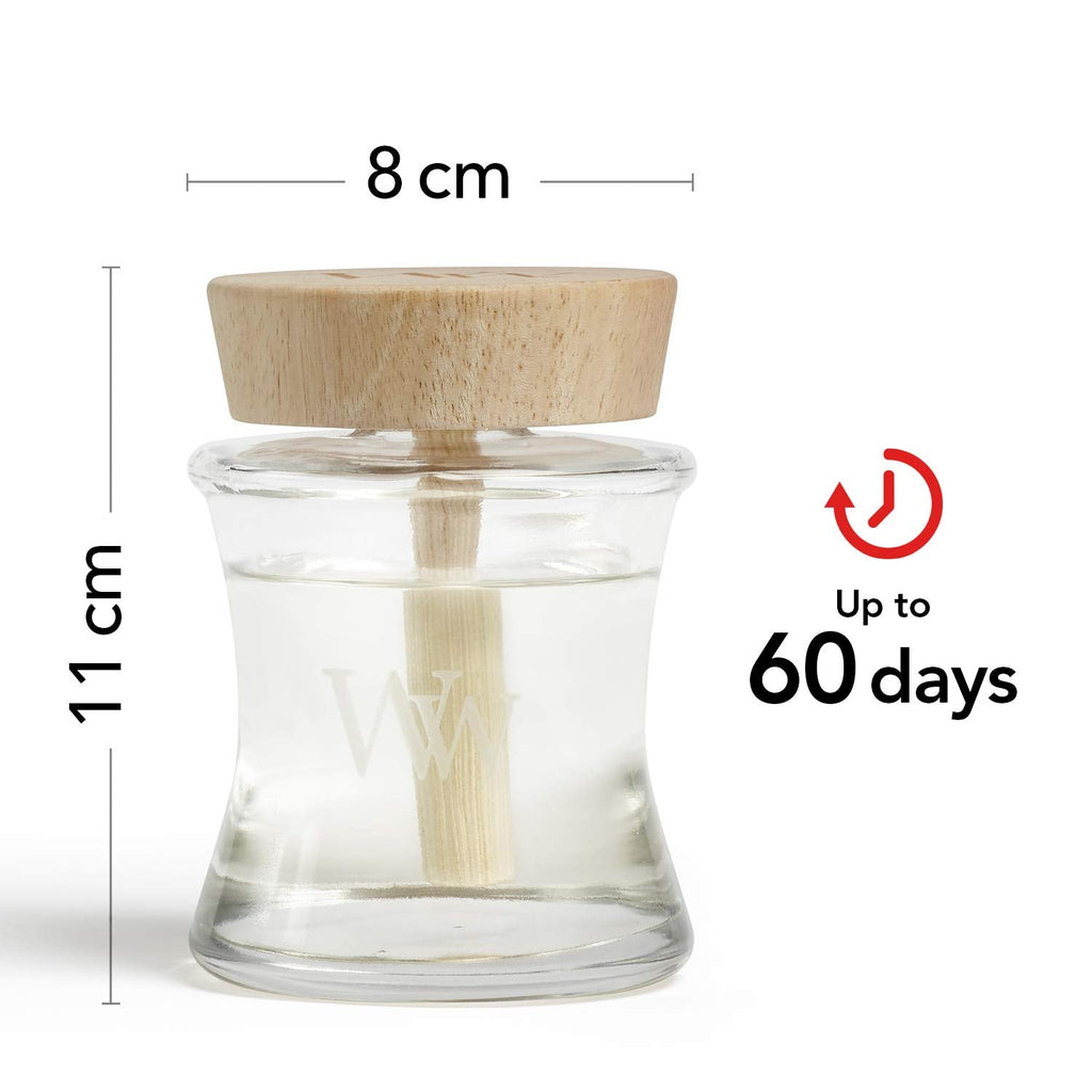 WoodWick Spill-Proof Diffuser Sand & Driftwood, 148 ml – Long-Lasting, Mess-Free Fragrance