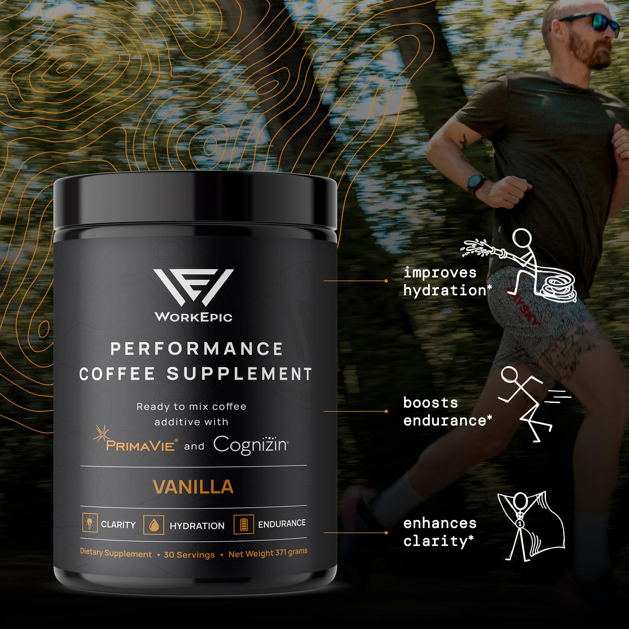 WorkEpic Performance Coffee Supplement – Endurance, Focus & Hydration