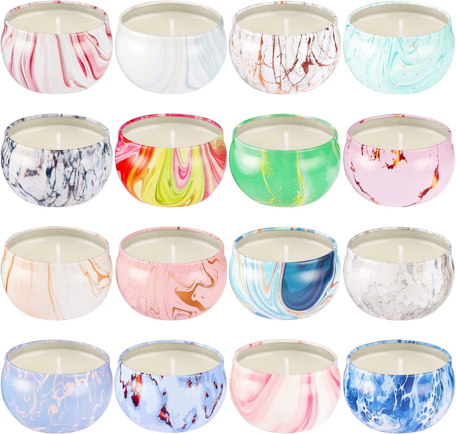 WPONSZU 16 Pack Scented Candle Gift Set for Mom | 2.5oz Soy Wax Jars – Mother's Day Gift