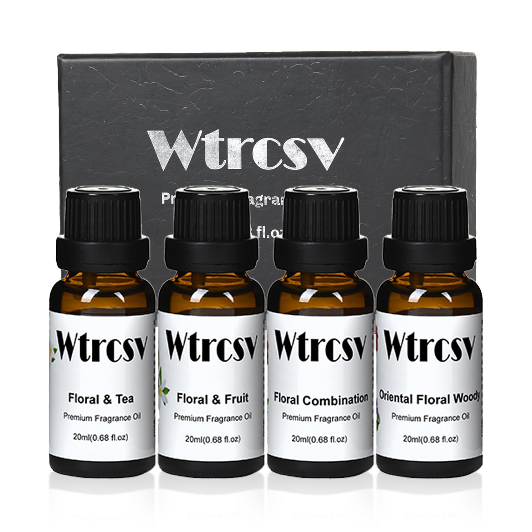 Wtrcsv Hotel Fragrance Oils Gift Set 4x20ml – Aromatherapy & DIY Scents