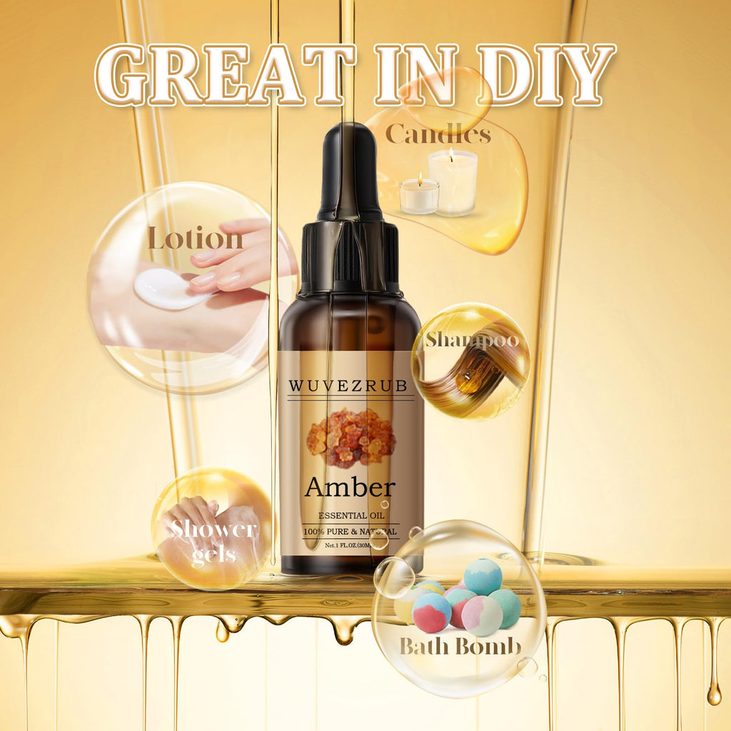 Wuvezrub Amber Essential Oil 30ml – 100% Pure & Natural