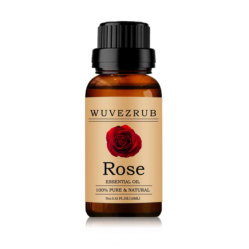 Wuvezrub Rose Essential Oil 10ML – Organic 100% Pure & Natural for Aromatherapy Diffuser