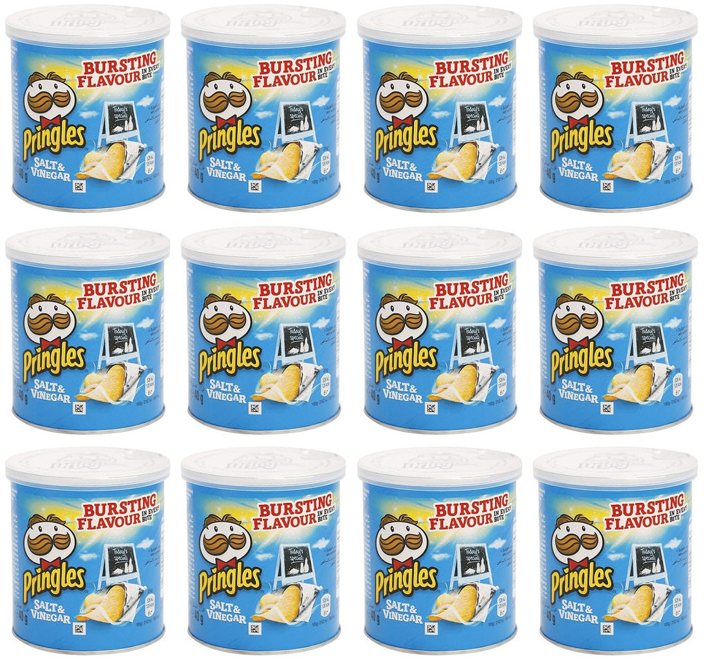 12 x Pringles Salt & Vinegar 40G