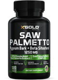 X Gold Health Saw Palmetto Prostate Supplement for Men | 3X Potent Formula | Made in USA