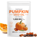 Xaarty Pumpkin Seed Oil Capsules 1000mg Cold-Pressed Non-GMO 300 Softgels