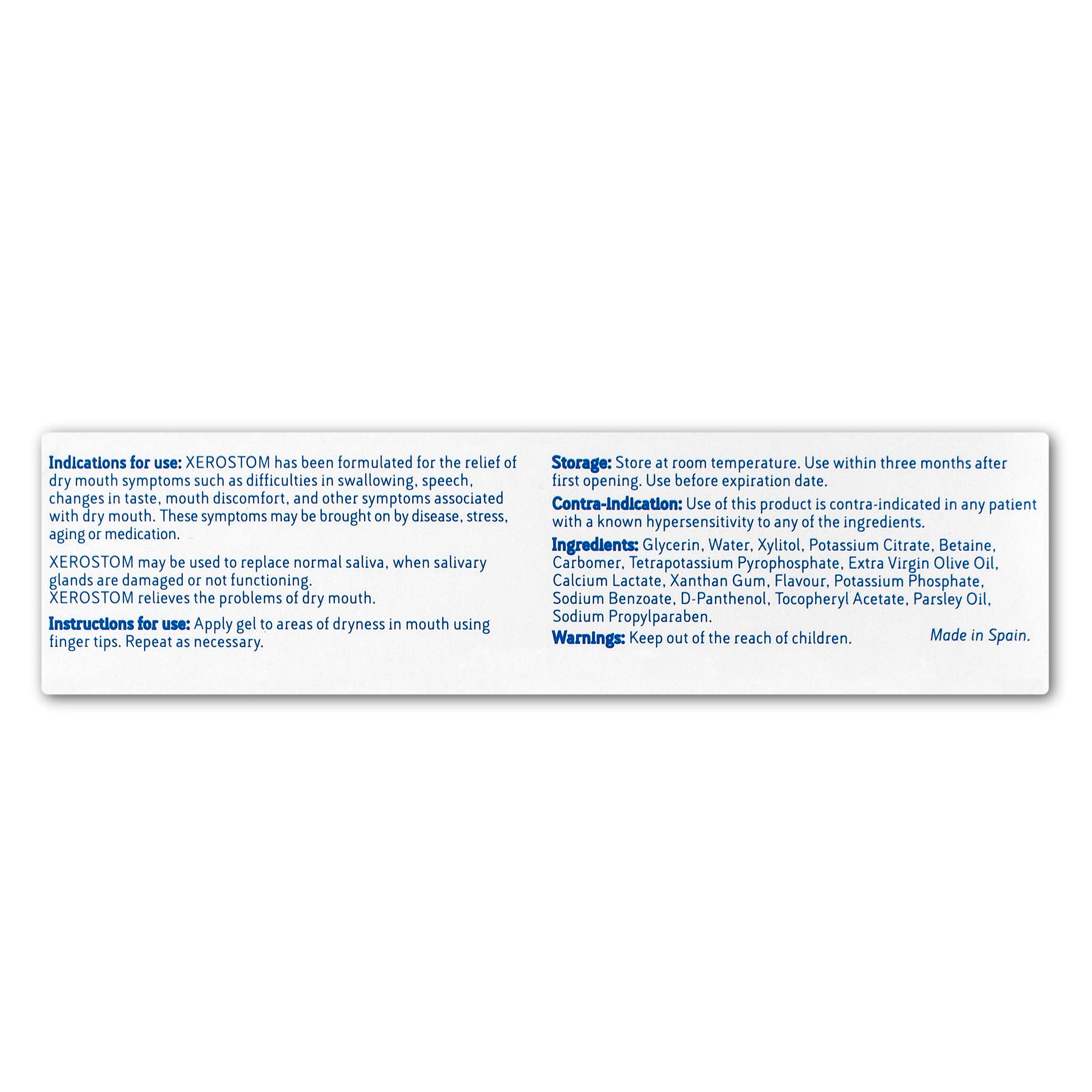Xerostom Dry Mouth Gel (2-Pack) – Saliva Substitute for Xerostomia