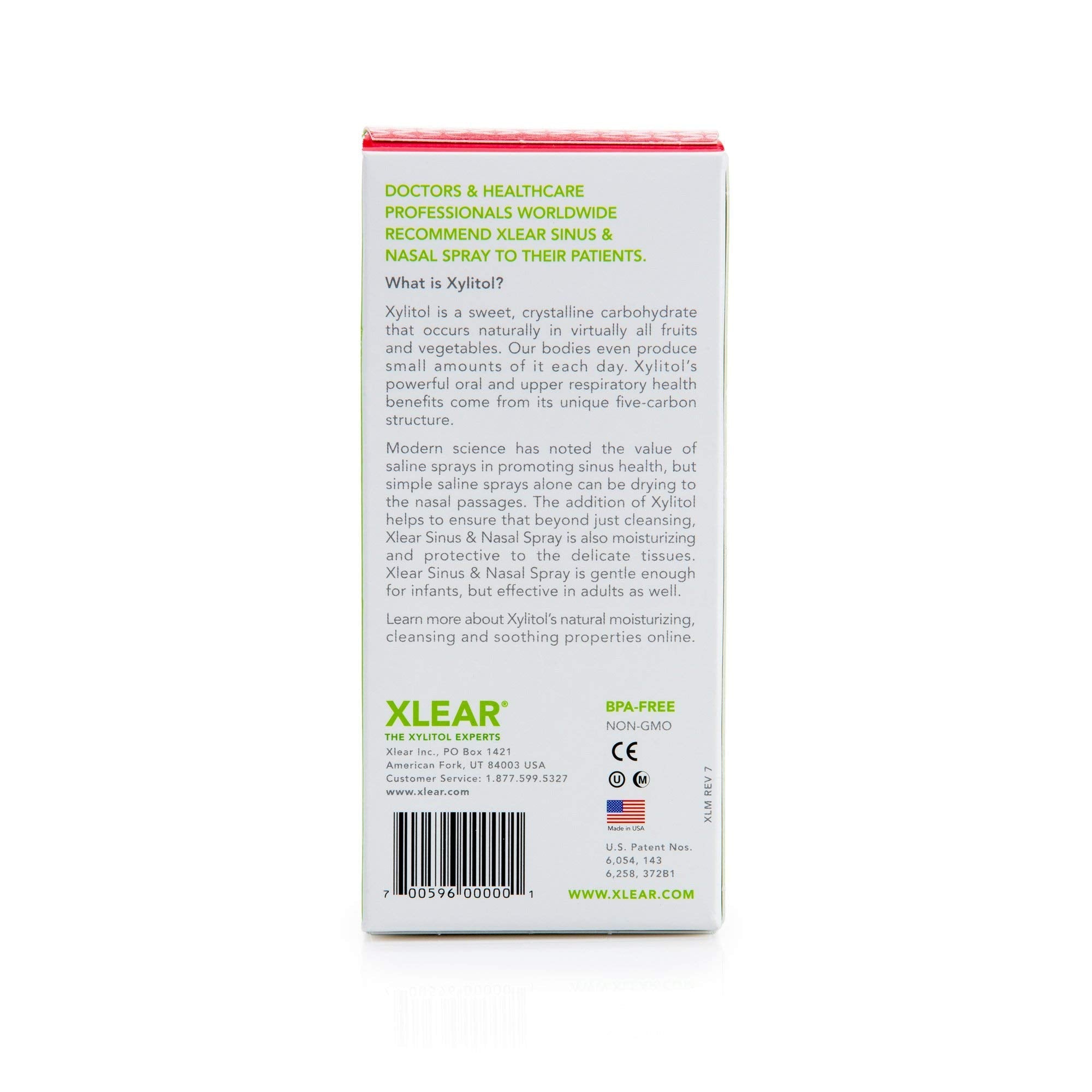 Xlear Natural Nasal Spray with Xylitol – 1.5 fl oz (Pack of 12)