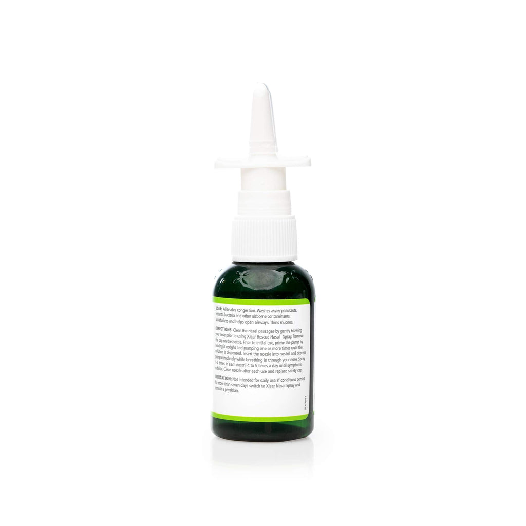Xlear Rescue Natural Nasal Spray with Xylitol, Oregano & Tea Tree — 1.5 fl oz (Pack of 4)
