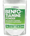XPRS Nutra Benfotiamine (Thiamine) – Fat-Soluble B1 for Cognitive Health, Vegan, 2 Oz