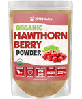 XPRS Nutra Organic Hawthorn Berry Powder - USDA Organic, Heart Health, Vegan, 4 oz