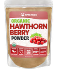 XPRS Nutra Organic Hawthorn Berry Powder – Cardiovascular Support, USDA Organic (8 oz) – Vegan