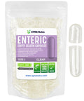 XPRS Nutra Size 1 Empty Capsules - Enteric Coated Gelatin Capsules (100 Count) | Clear, Delayed Release