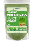 XPRS Nutra Organic Wheatgrass Juice Powder – Sustainably Grown – 16 oz