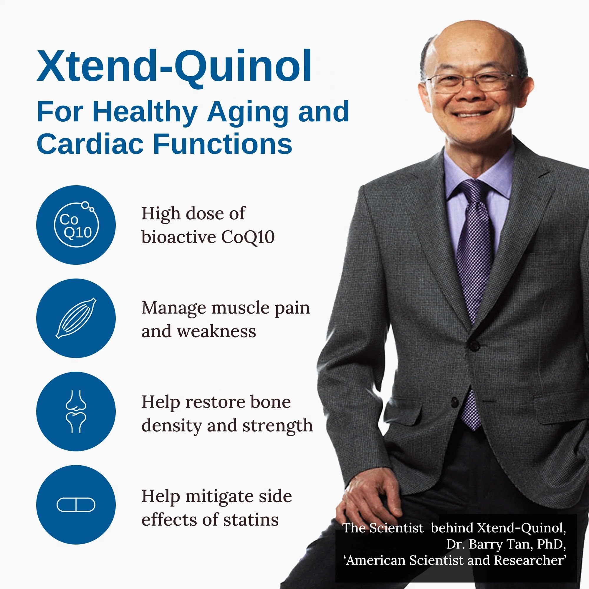 Xtendlife Xtend-Quinol: Natural CoQ10 Ubiquinol + GG for Cellular Energy and Heart Health (2 Month Supply)