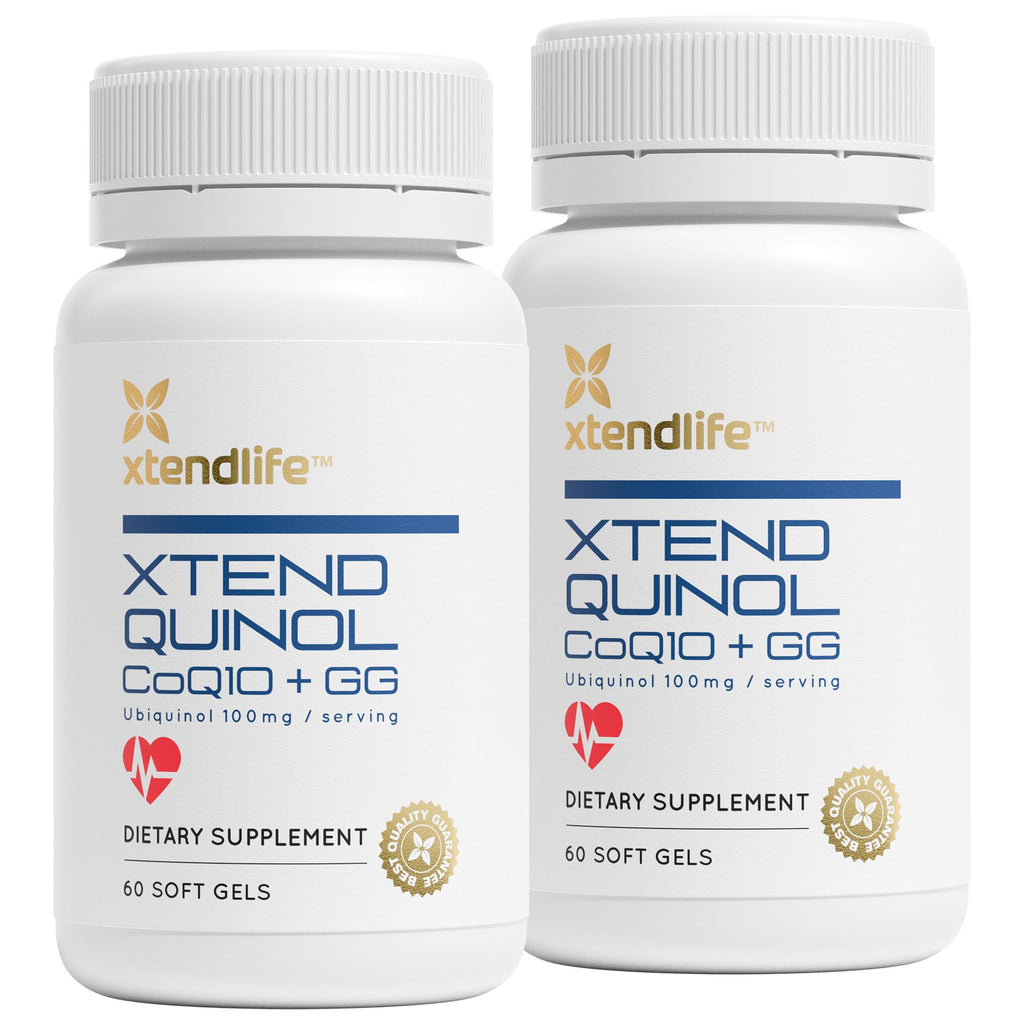 Xtendlife Xtend-Quinol CoQ10 Ubiquinol – 100mg Ubiquinol, 50mg GG, 4-Month Supply (Pack of 2)