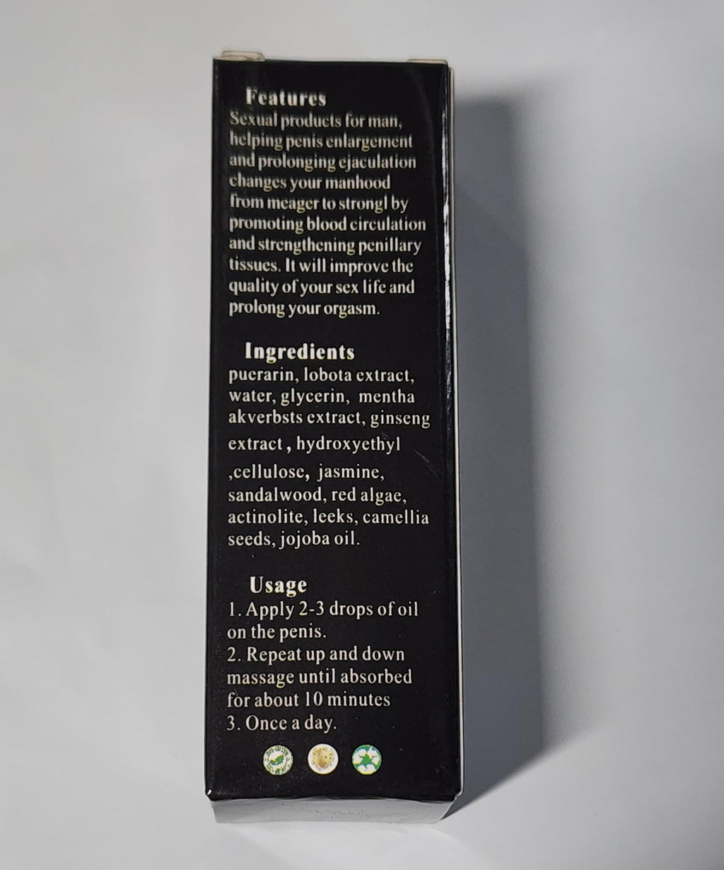 XXXL Large Size Oil for Men – Energy Massage & Permanent Thickening (2 Pack)