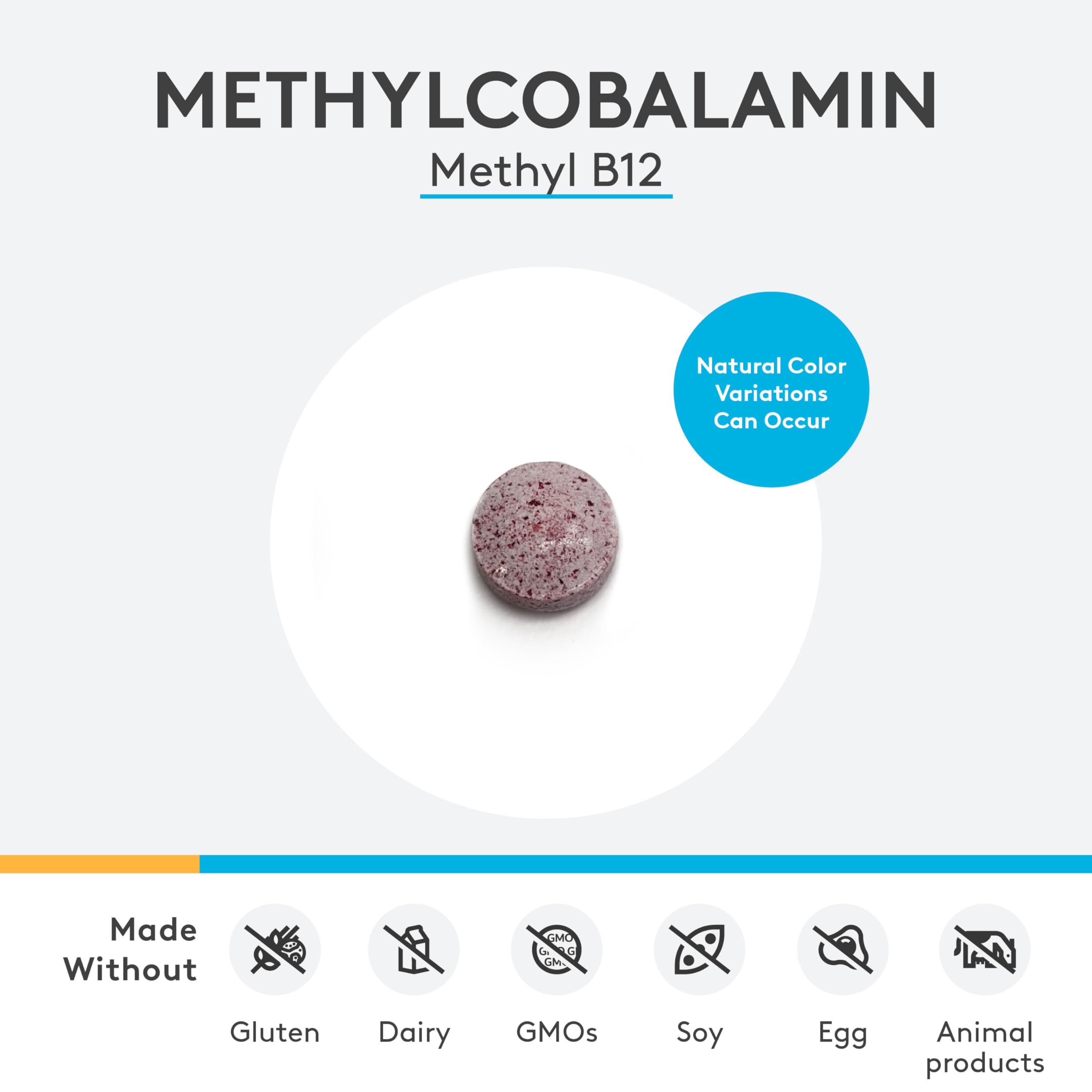 XYMOGEN Methylcobalamin 5,000 mcg Vitamin B12 - 60 Tablets
