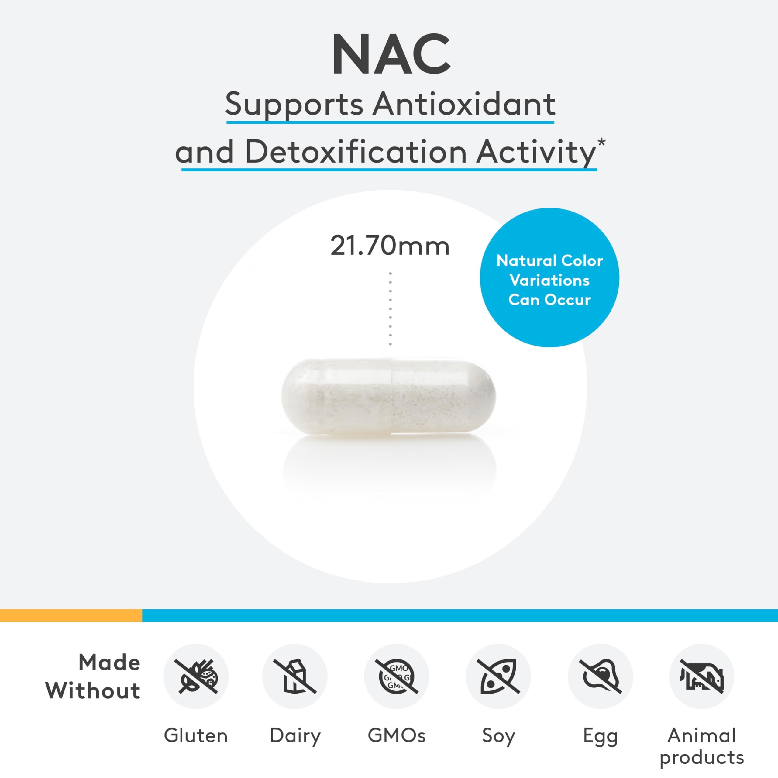 XYMOGEN N-Acetyl-Cysteine 600mg – 120 Capsules | Antioxidant & Detox Support