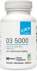 XYMOGEN D3 5000 IU – Bioavailable Vitamin D3 Softgels (90 Softgels)
