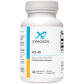 XYMOGEN K2-45 Vitamin K2 MK-7 - Non-GMO Soybeans - Most Bioavailable - 60 Capsules