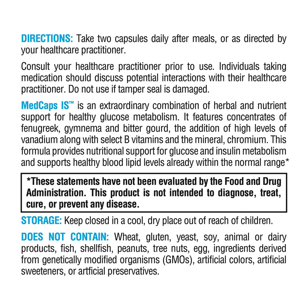XYMOGEN MedCaps – Herbal + Nutrient Support for Metabolic Health (60 Capsules)