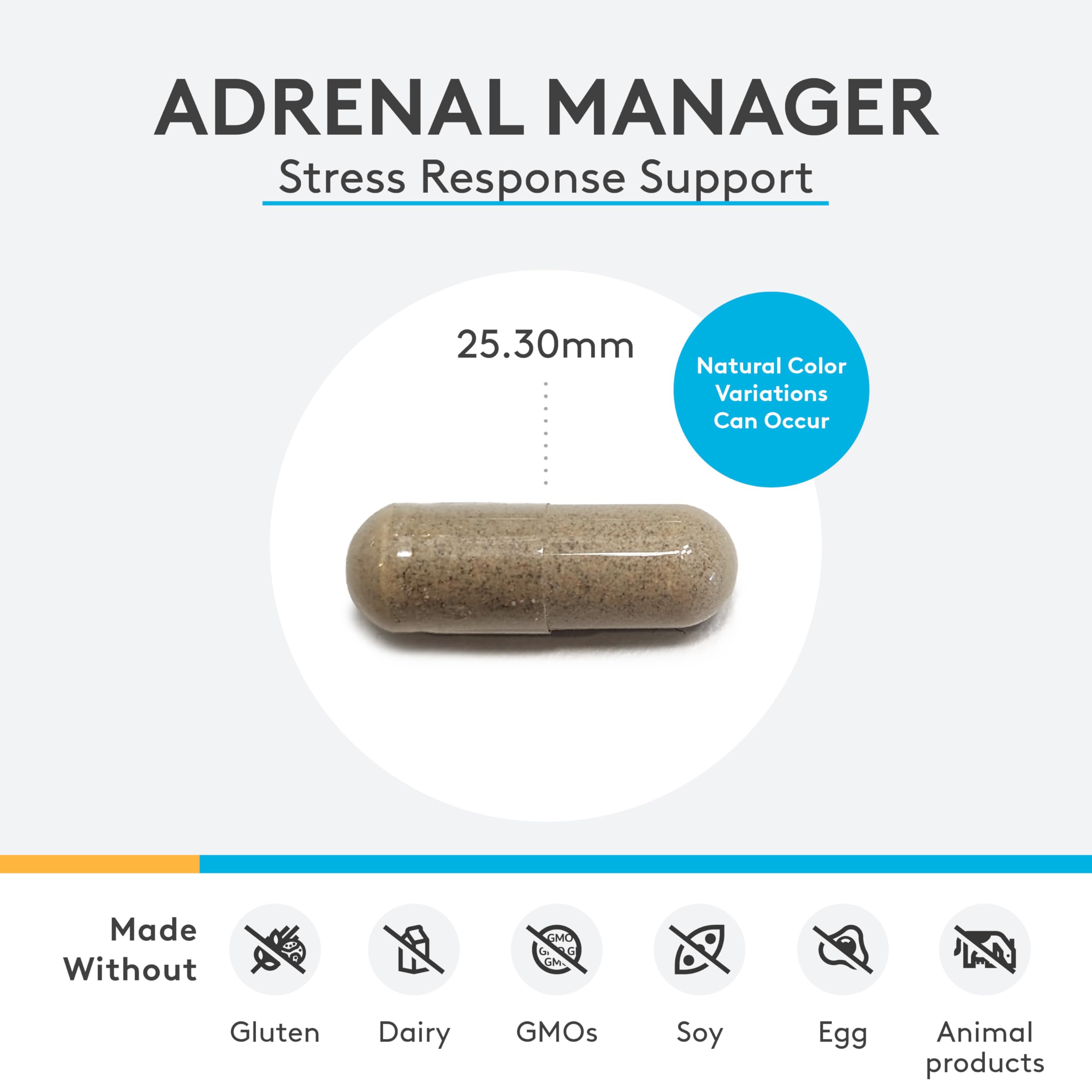XYMOGEN Adrenal Manager - Energy, Stress Response & Adrenal Support (120 Capsules)