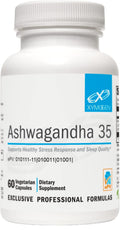 XYMOGEN Ashwagandha 35% Withanolide Glycosides – Purified Root+Leaf Extract (60 Capsules)