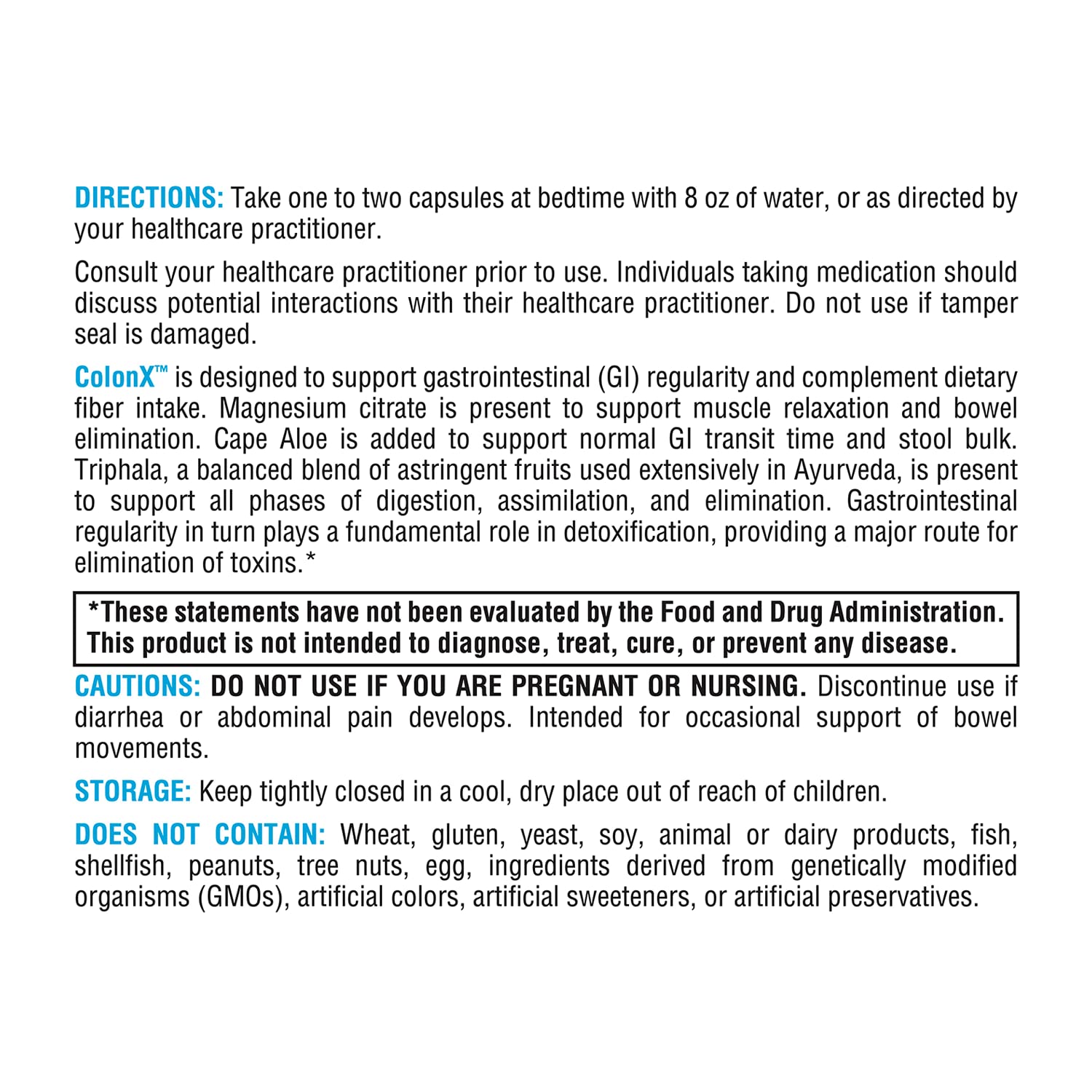 XYMOGEN ColonX Triphala Supplement for GI Motility, Digestion & Elimination | 60 Capsules