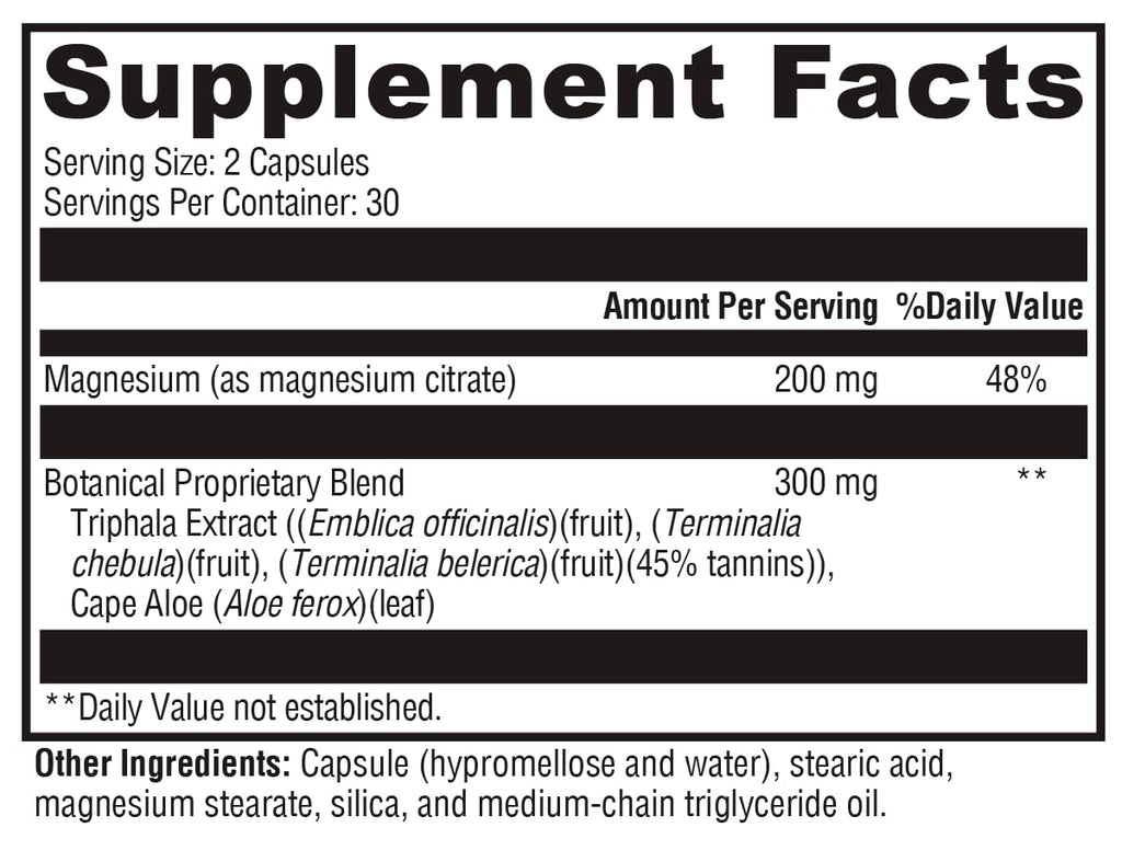 XYMOGEN ColonX Triphala Supplement for GI Motility, Digestion & Elimination | 60 Capsules