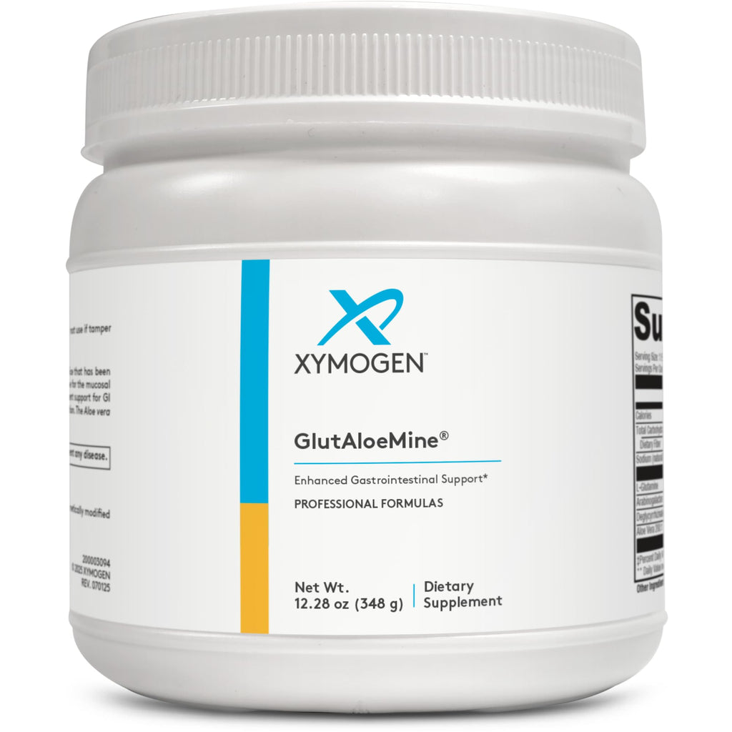 XYMOGEN GlutAloeMine Powder – 3000 mg L-Glutamine, Aloe & DGL for GI Support (12.28 oz)