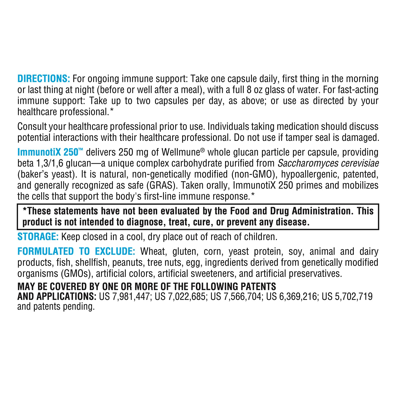 XYMOGEN ImmunotiX 250 - Supports Healthy Immune Function | 30 Capsules | 1,3/1,6 Beta-Glucan