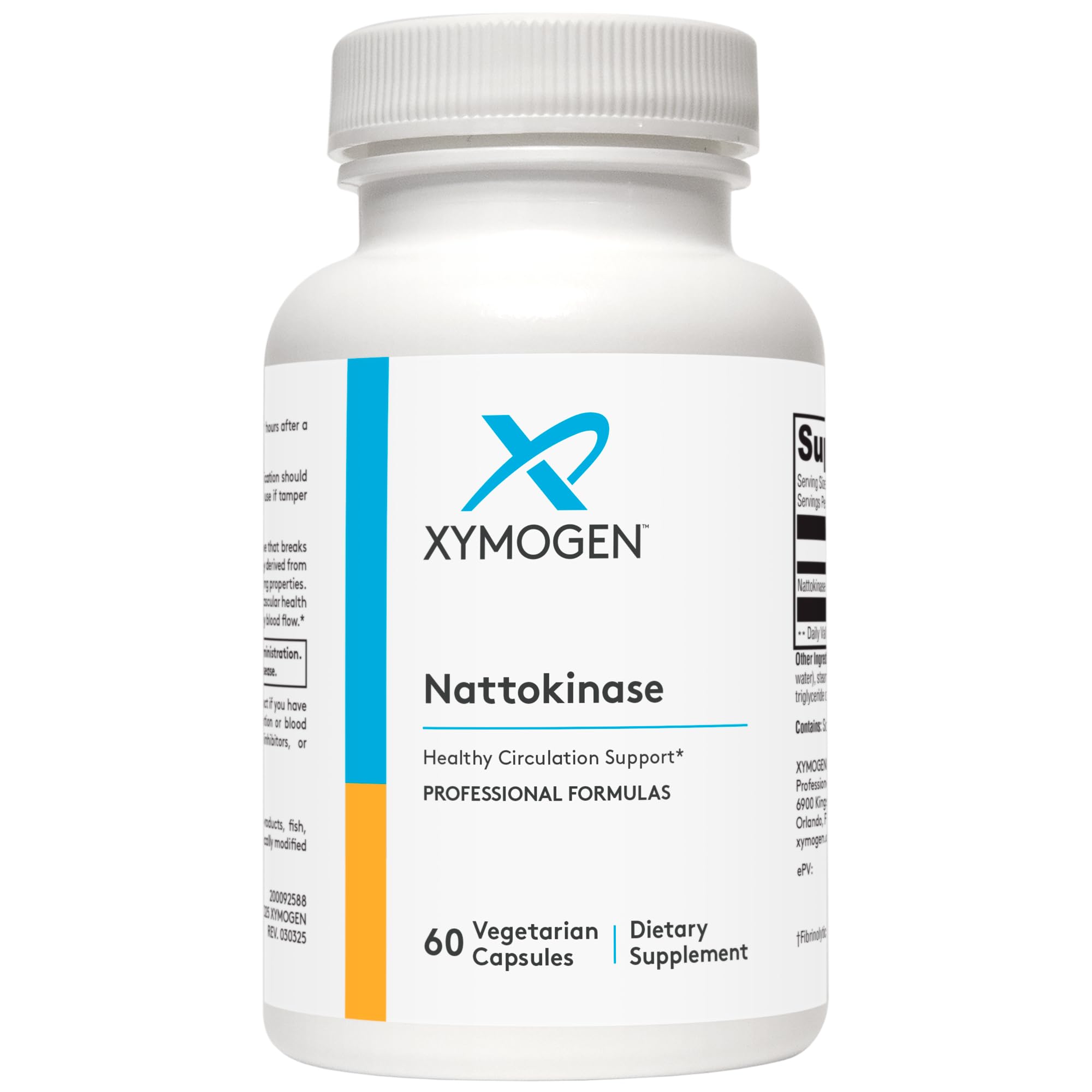 XYMOGEN Nattokinase 2000 FU – Heart Health & Circulation (60 Caps, Gluten Free, Vegan)
