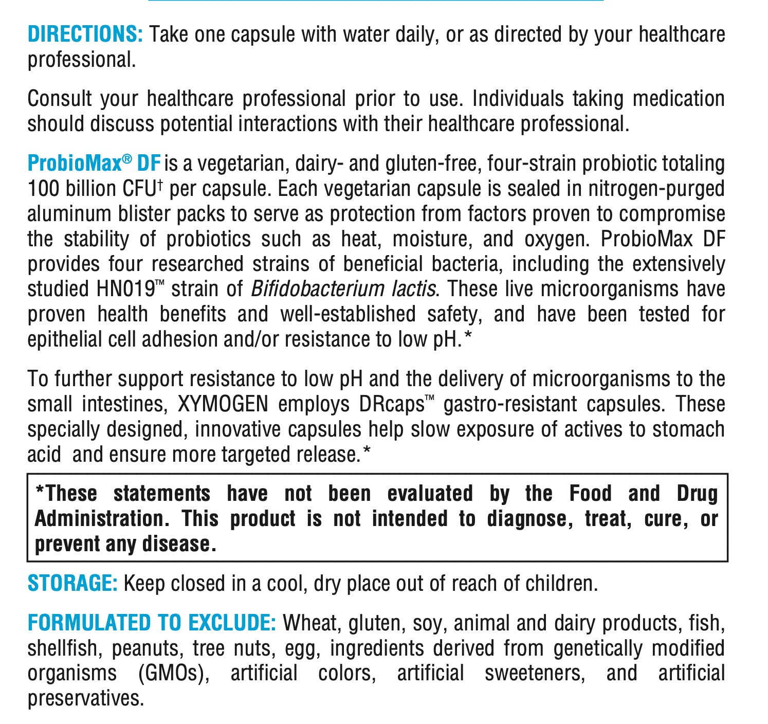 XYMOGEN ProbioMax Daily 100B - 100B CFU Probiotic, Dairy Free